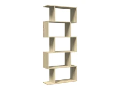 Librería divisora 5 niveles madera roble Sonoma 70x24x161 cm