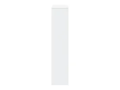 Librería divisora 4 niveles madera blanca 131,5x29x131,5 cm