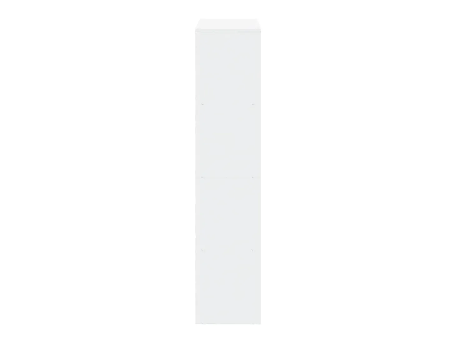 Librería divisora 4 niveles madera blanca 131,5x29x131,5 cm