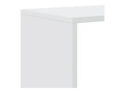Librería divisora 4 niveles madera blanca 131,5x29x131,5 cm