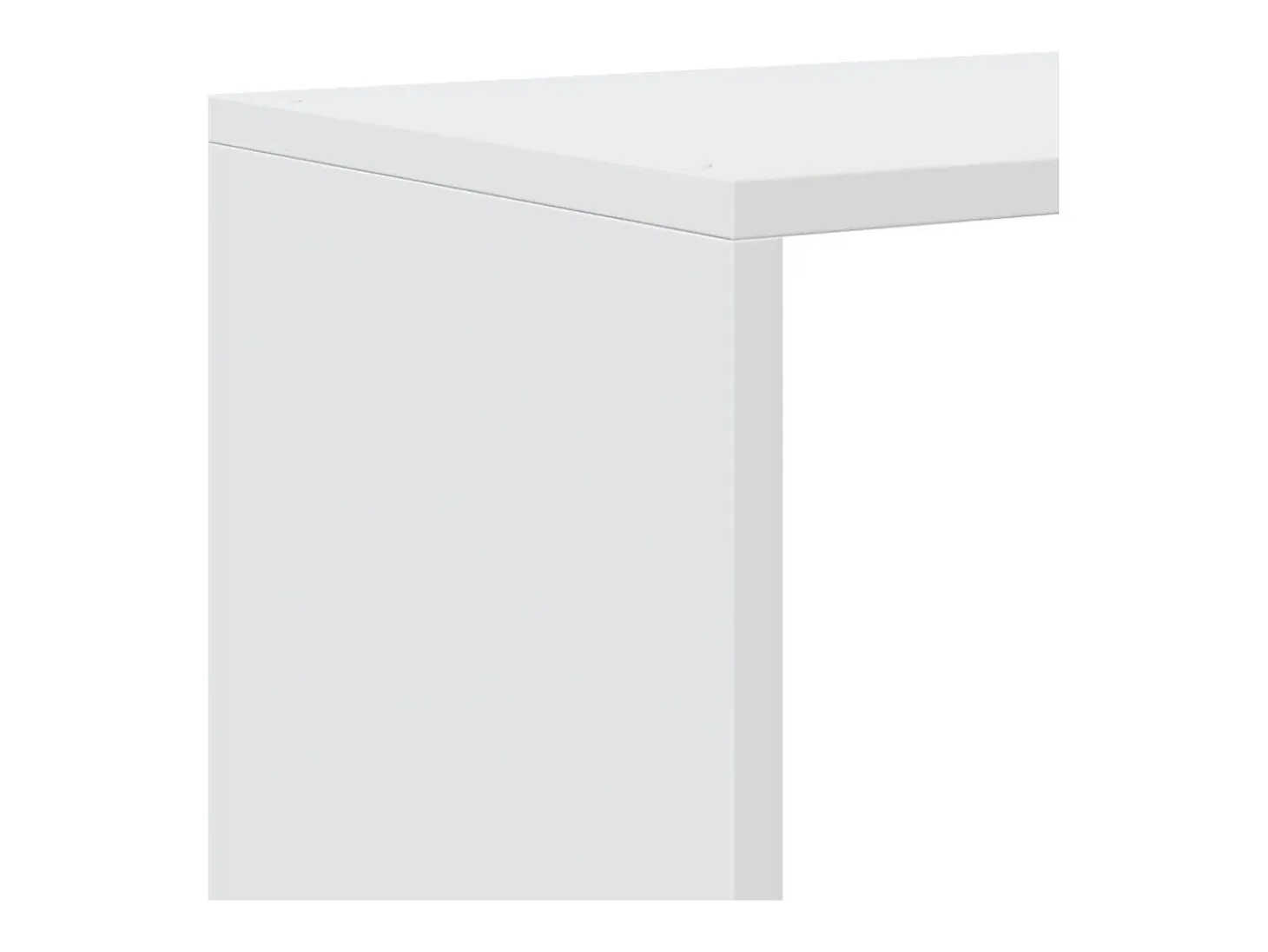 Librería divisora 4 niveles madera blanca 131,5x29x131,5 cm
