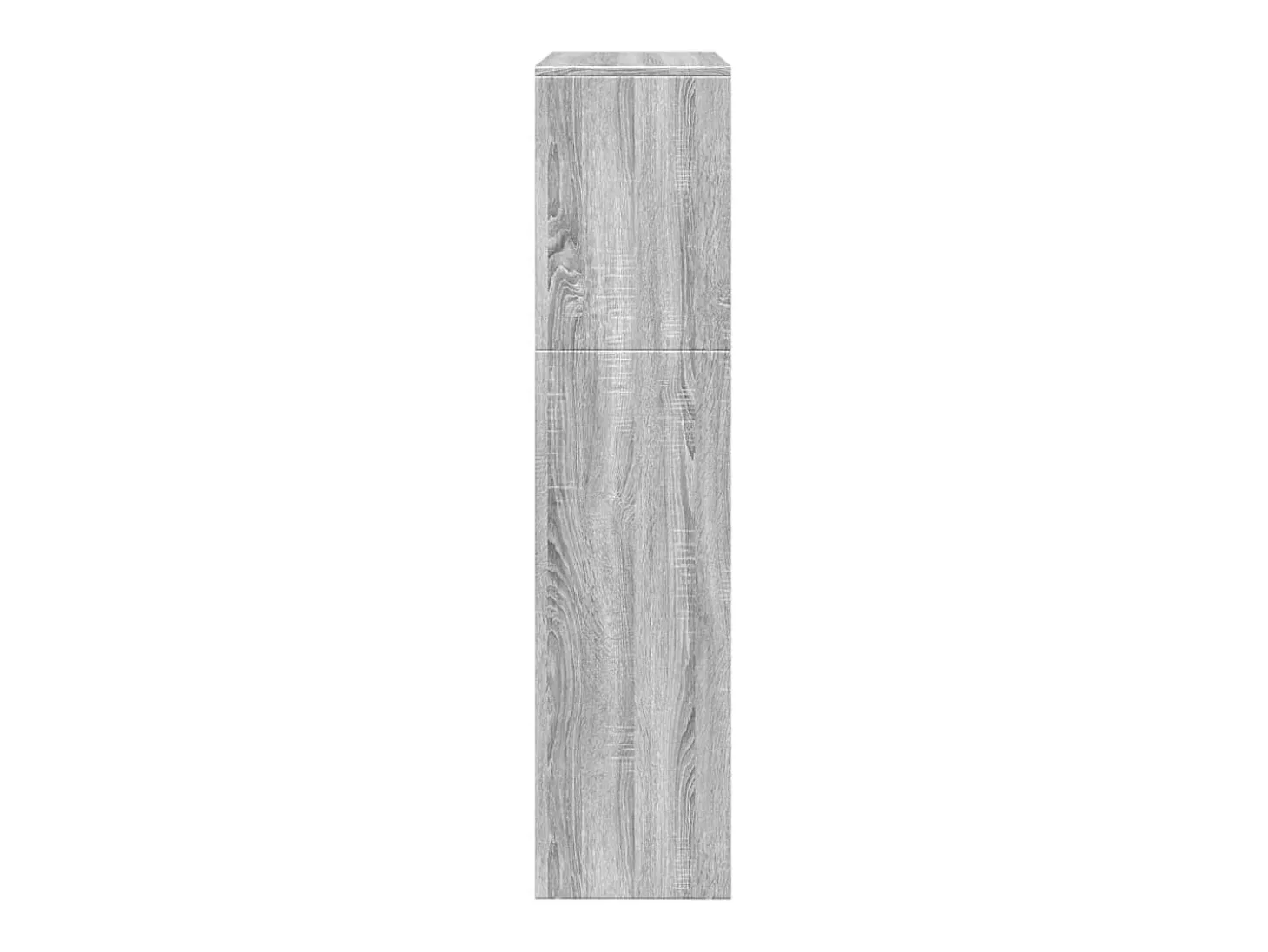 Librería divisora 3 niveles madera gris Sonoma 123x29x123 cm