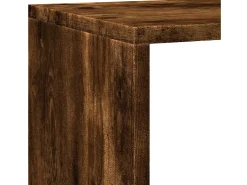 Librería divisora 4 niveles roble ahumado 143,5x29x143,5 cm
