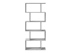 Librería divisora 5 niveles madera gris Sonoma 70x24x161 cm