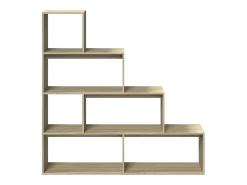Librería divisora 4 niveles madera Sonoma 143,5x29x143,5 cm