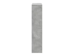 Librería divisora 4 niveles madera gris 131,5x29x131,5 cm