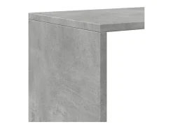 Librería divisora 4 niveles madera gris 131,5x29x131,5 cm