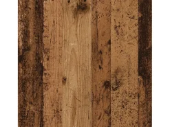 Librería divisora 3 niveles madera envejecida 70x24x97 cm