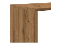 Librería divisora 4 niveles roble artisan 131,5x29x131,5 cm