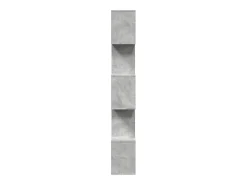 Librería divisora 5 niveles madera gris hormigón 70x24x161 cm