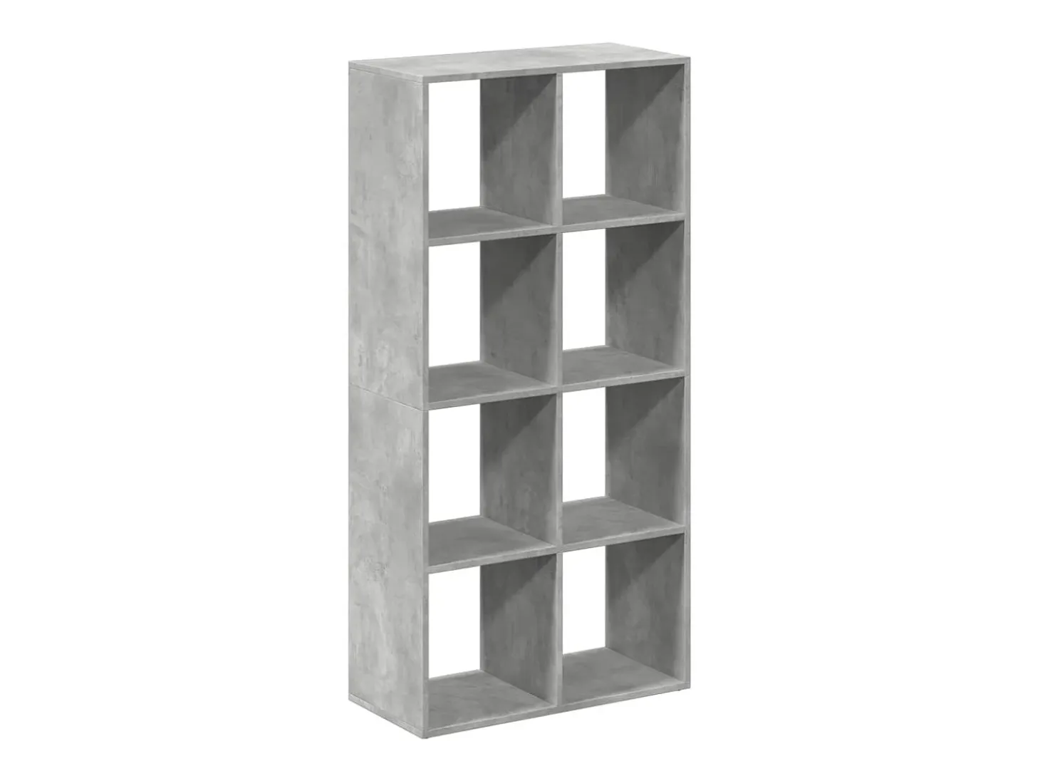 Librería divisora madera gris hormigón 69,5x29x137,5 cm