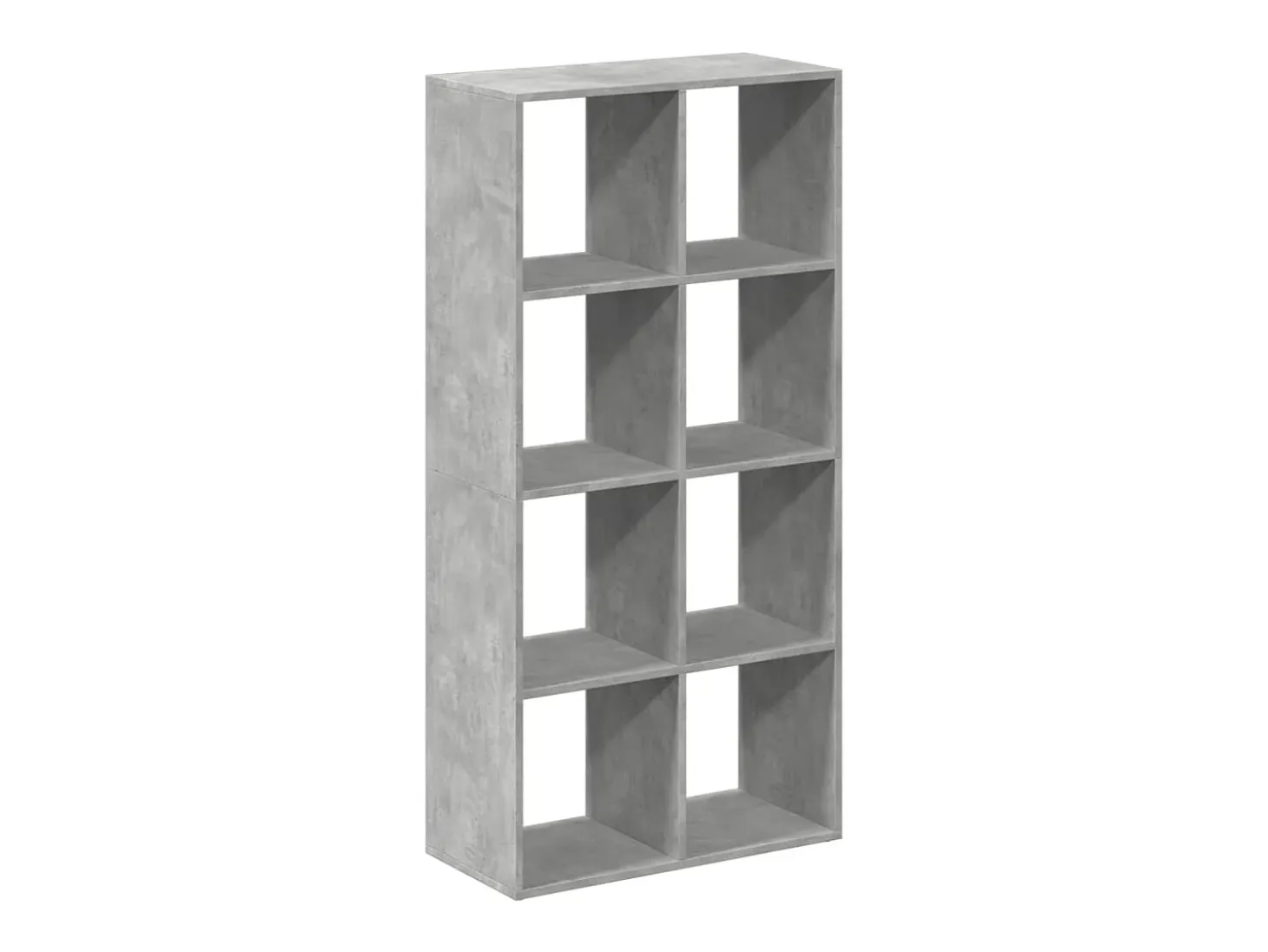 Librería divisora madera gris hormigón 69,5x29x137,5 cm