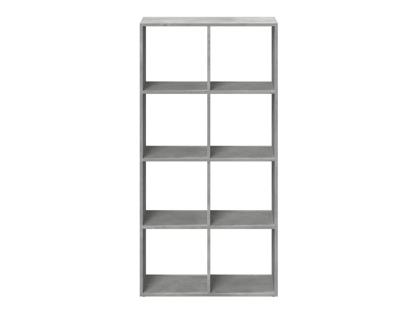 Librería divisora madera gris hormigón 69,5x29x137,5 cm
