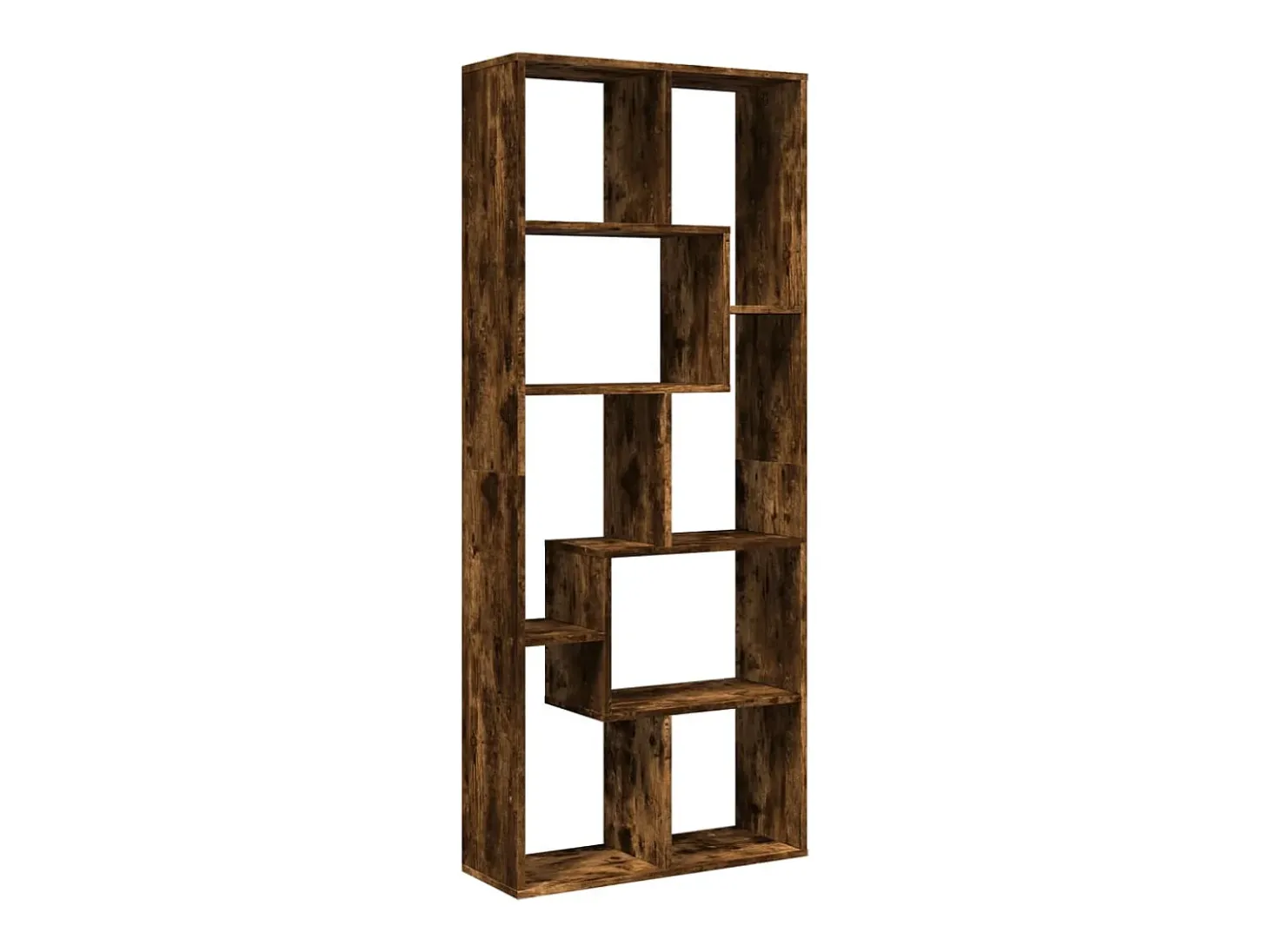 Librería divisora madera ingeniería roble ahumado 67x25x161,5cm