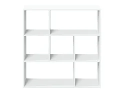 Librería divisora madera ingeniería blanca 102x29x103,5 cm