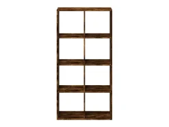 Librería divisora madera roble ahumado 69,5x29x137,5cm