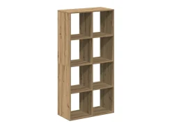 Librería divisora madera roble artisan 69,5x29x137,5 cm