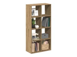 Librería divisora madera roble artisan 69,5x29x137,5 cm