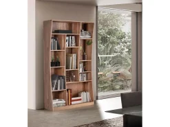 Librería en madera de acacia 2 metros