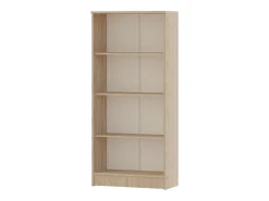 Librería haaus Flint, 3 estantes, Roble Sonoma, 70 x 32 x 159 cm