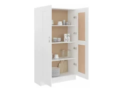 Librería madera de ingeniería blanco 82,5x30,5x150 cm