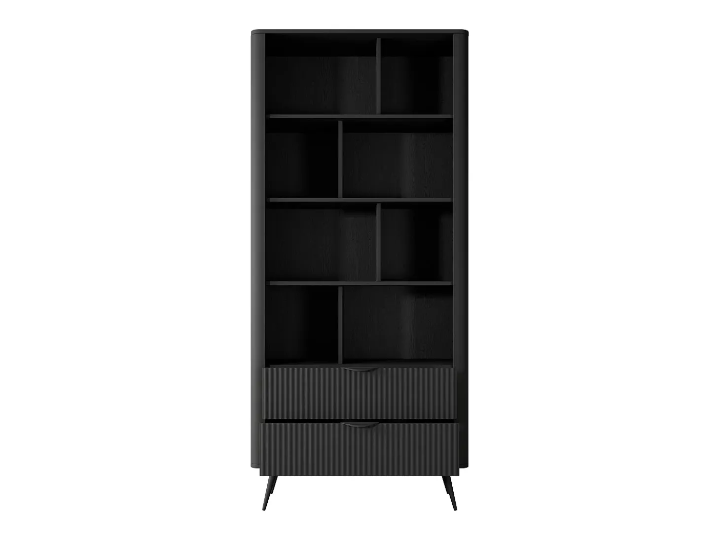 Librería: Negro, 88,2 x 38 x 193,8 cm