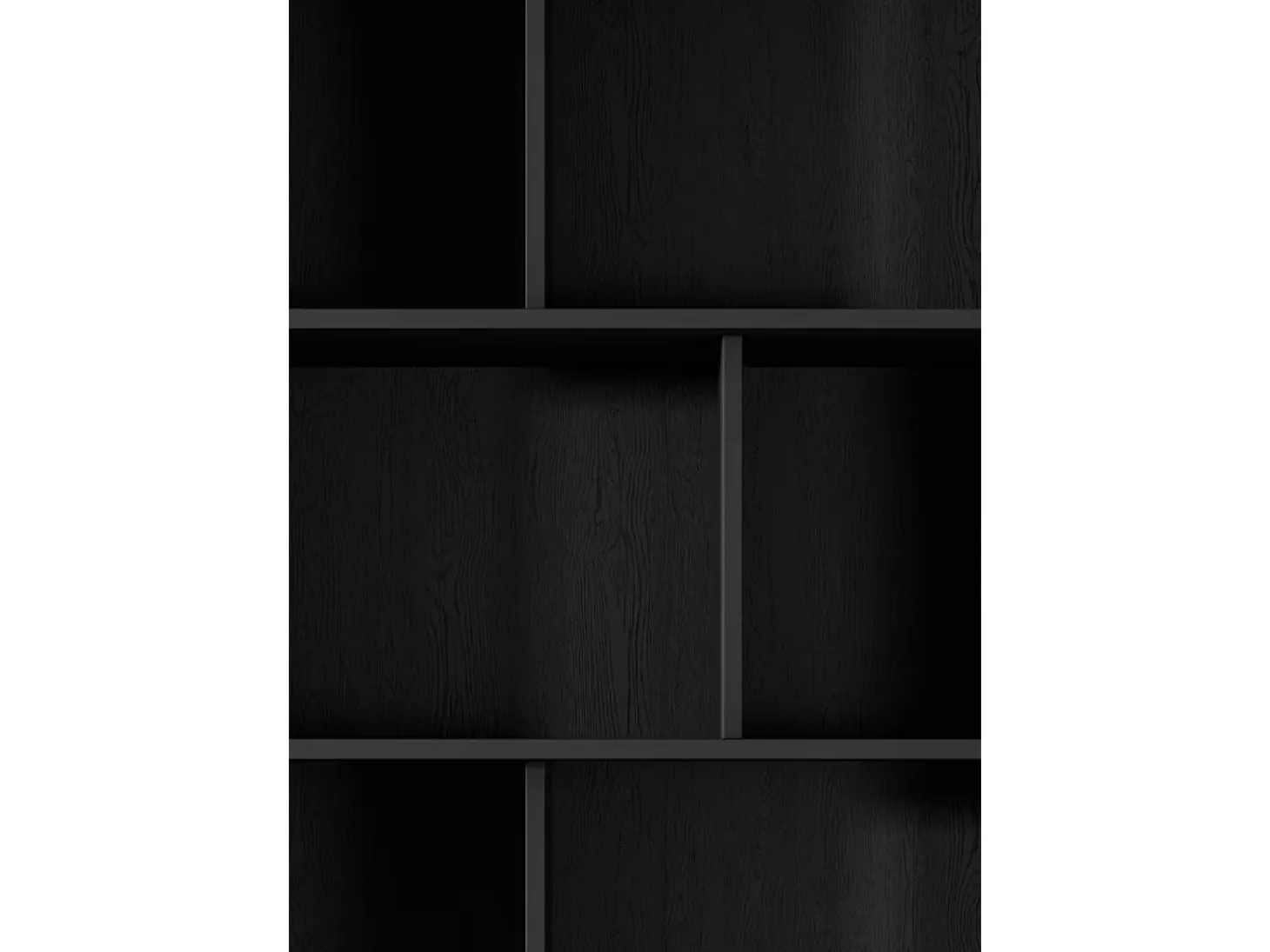Librería: Negro, 88,2 x 38 x 193,8 cm