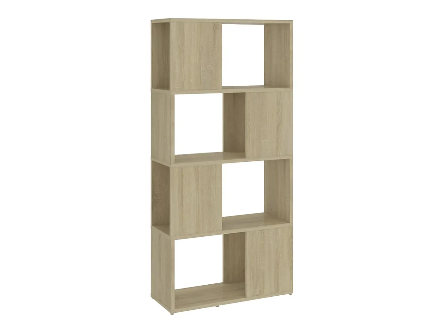 Librería separador contrachapada roble Sonoma 60x24x124,5 cm