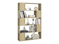 Librería separador contrachapada roble Sonoma 100x24x155 cm