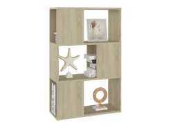 Librería separador madera contrachapada roble Sonoma 60x24x94cm