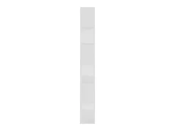 Librería separador madera contrachapada blanco 80x24x186 cm