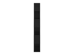 Librería separador madera contrachapada negro 80x24x186 cm