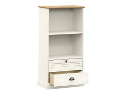 Librería VIGO madera maciza de pino blanco 60x35x114,5 cm