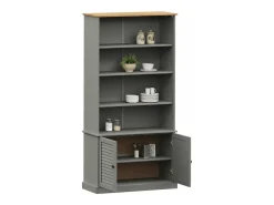 Librería VIGO madera maciza de pino gris 85x35x170 cm