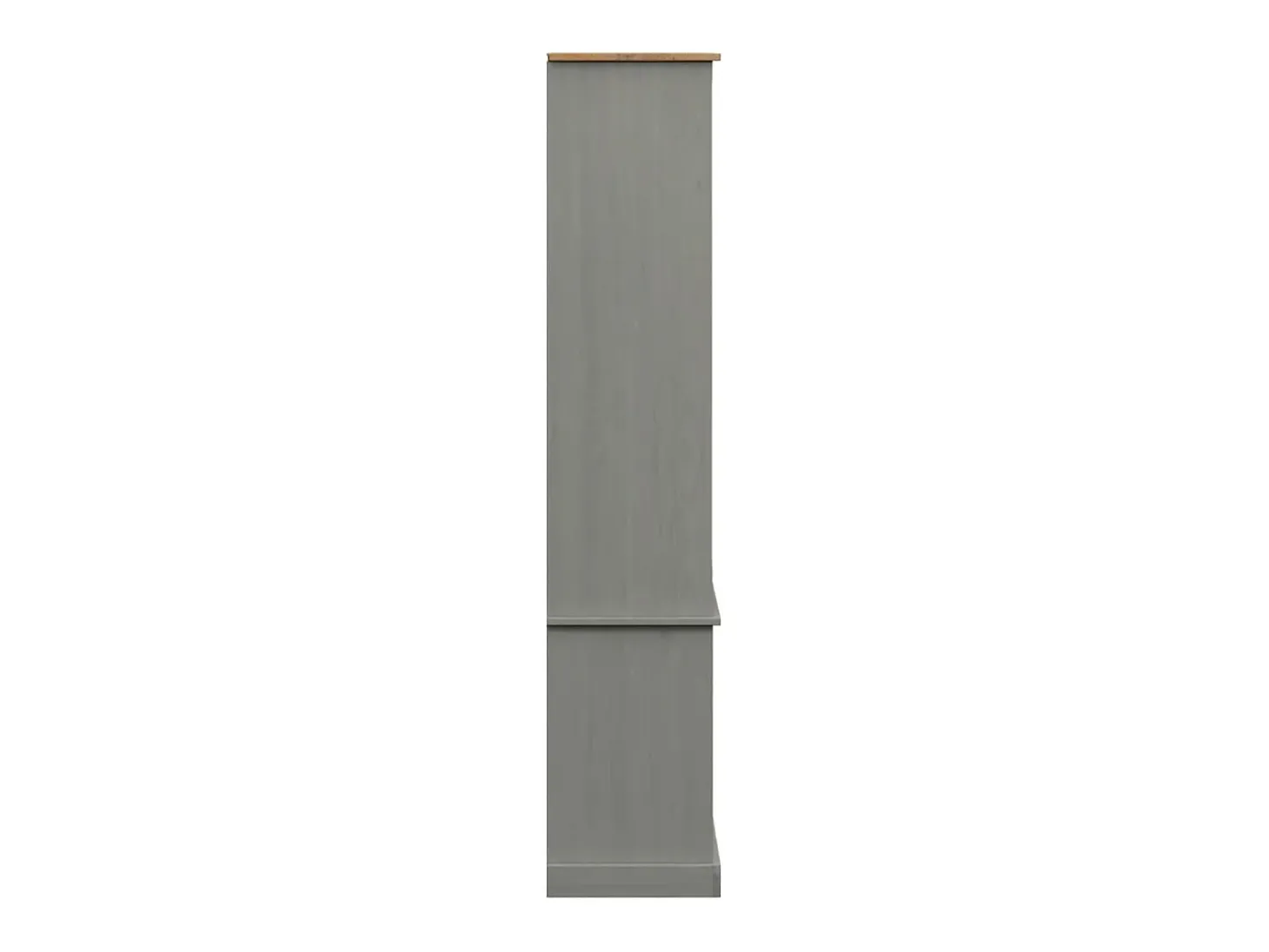 Librería VIGO madera maciza de pino gris 85x35x170 cm