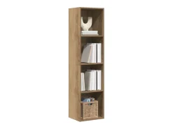 Librería/Mueble de TV de roble hecho a mano 36x30x143 cm