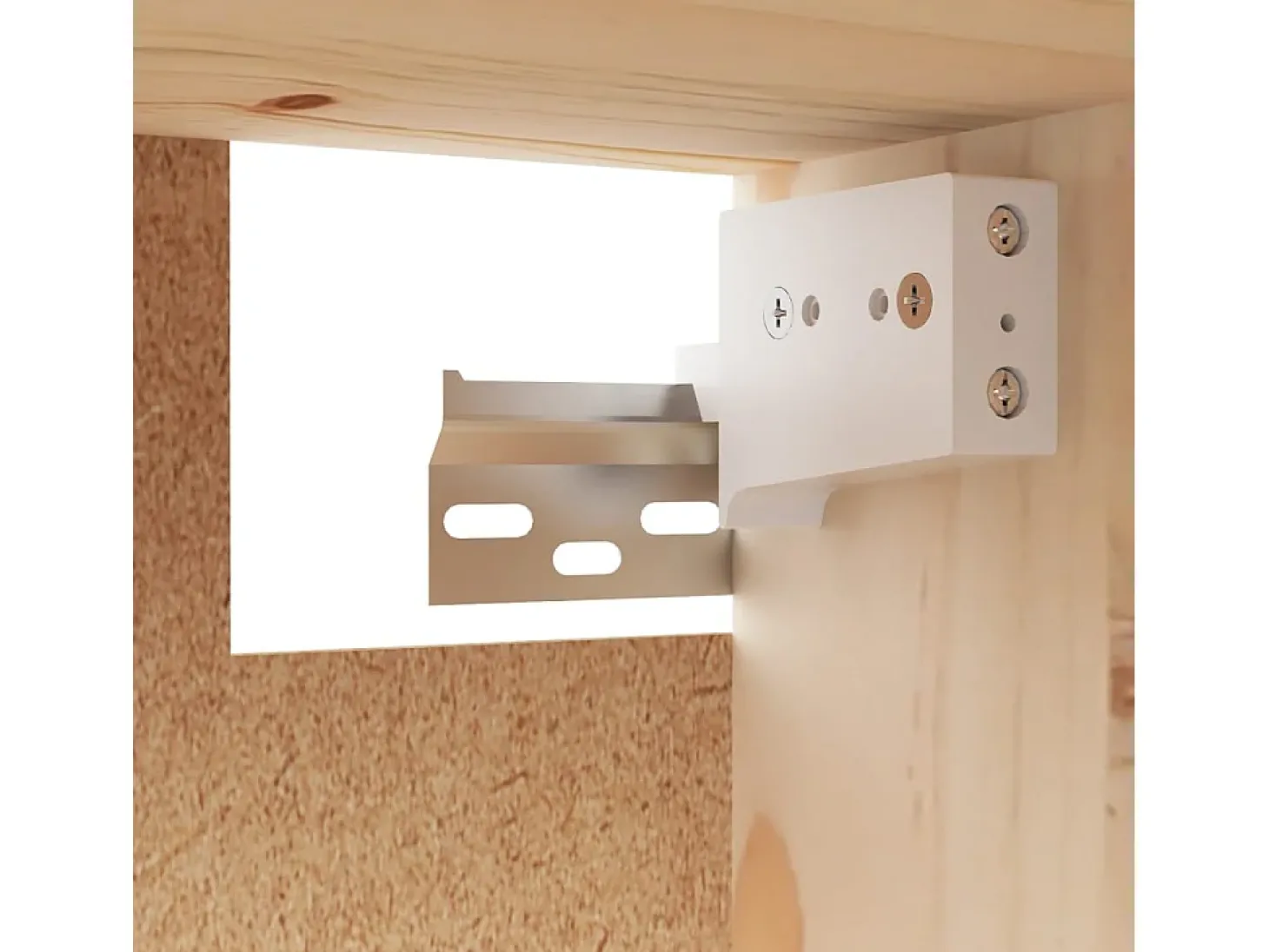 Licata Muebles para TV 3 piezas madera maciza de pino