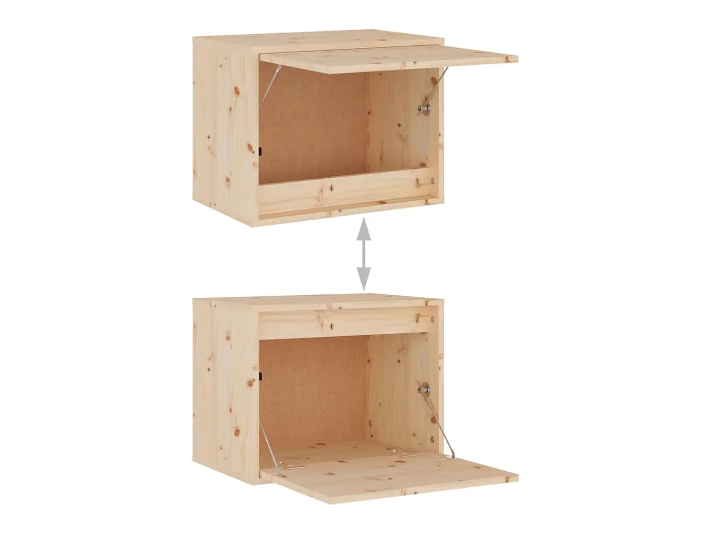 Licata Muebles para TV 3 piezas madera maciza de pino