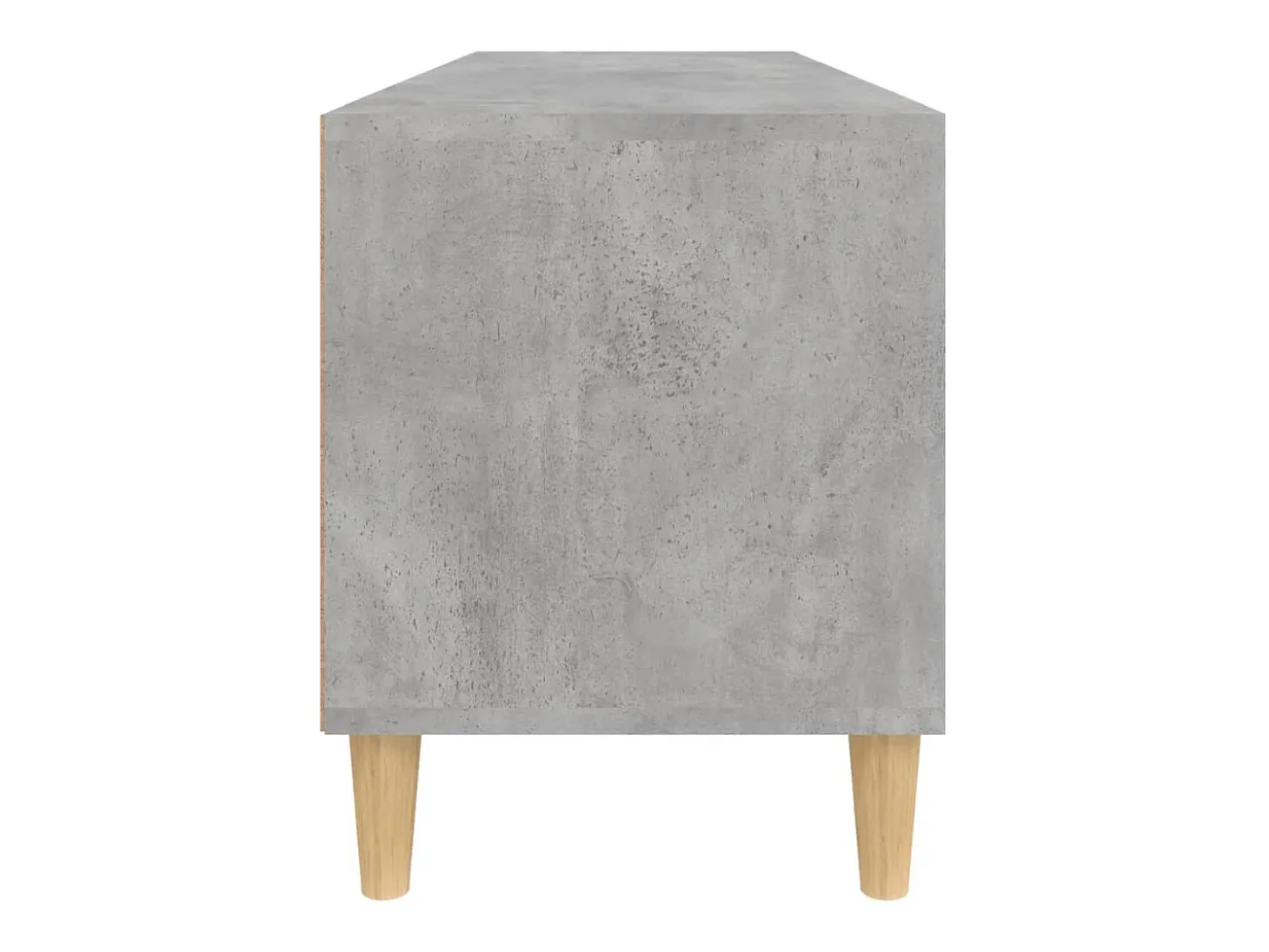 Lin Mueble de TV madera contrachapada gris hormigón 100x34,5x44,5cm