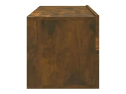 Lorien Muebles de pared de TV 2 uds madera roble ahumado 100x30x30 cm