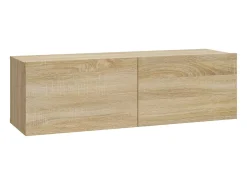 Lorien Muebles TV de pared 2 uds madera ingeniería roble 100x30x30 cm