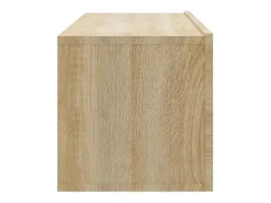 Lorien Muebles TV de pared 2 uds madera ingeniería roble 100x30x30 cm