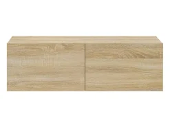 Lorien Muebles TV de pared 2 uds madera ingeniería roble 100x30x30 cm