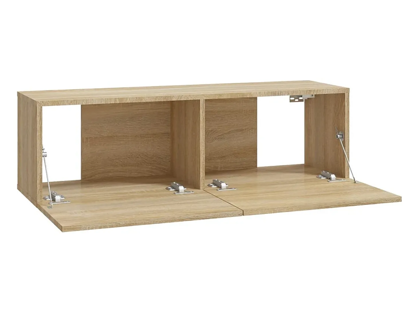 Lorien Muebles TV de pared 2 uds madera ingeniería roble 100x30x30 cm