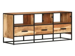 Luleå Mueble para la TV madera maciza de acacia 110x30x45 cm