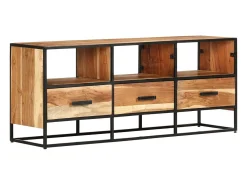 Luleå Mueble para la TV madera maciza de acacia 110x30x45 cm