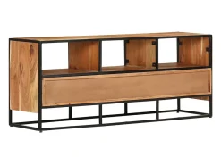 Luleå Mueble para la TV madera maciza de acacia 110x30x45 cm