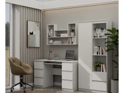 LULU - Librería colgante - Estante de pared - 100x60x16 cm - Almacenamiento de pared de salón