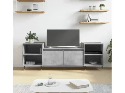 Malik Blake Mueble para TV madera contrachapada gris hormigón 160x35x55 cm