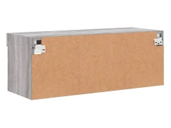 Mano Mueble para TV con luces LED gris Sonoma 80x30x30 cm